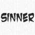 SINNER - grzesznik / naklejka